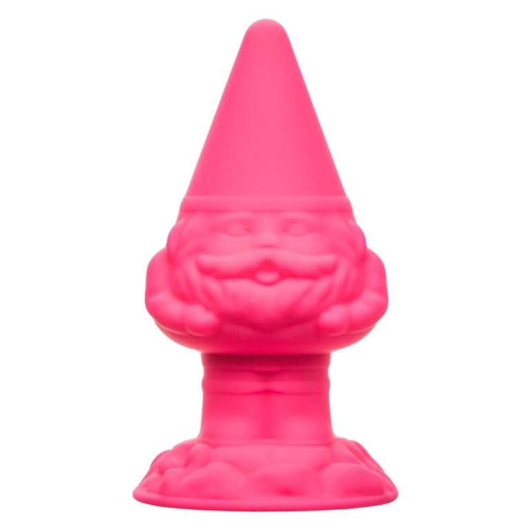 Пробка супер рельефная "Anal Gnome" розовый гном на присоске 
